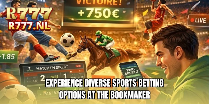 Experience diverse sports betting options at the bookmaker
