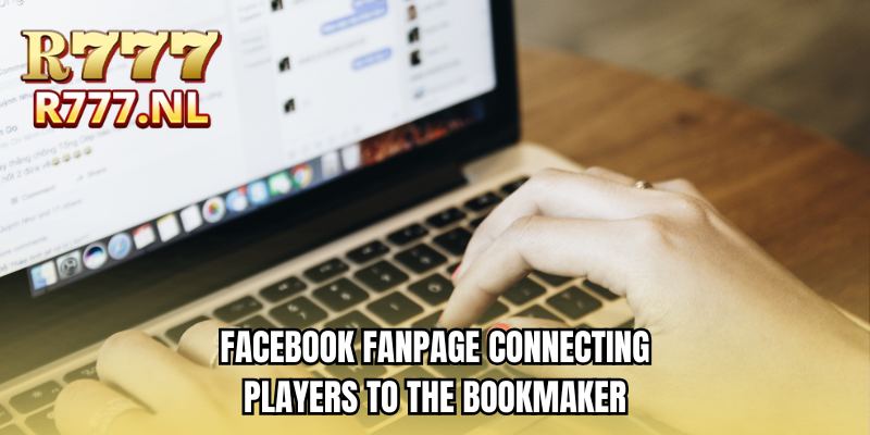 Facebook fanpage connecting players to the bookmaker
